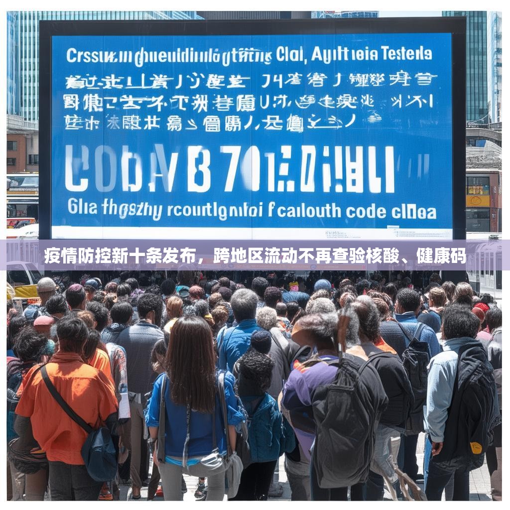 疫情防控新十条发布，跨地区流动不再查验核酸、健康码