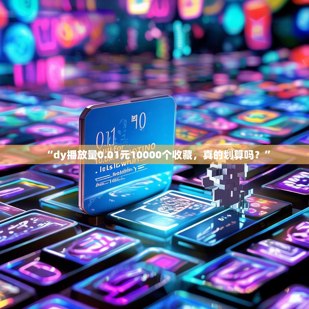 “dy播放量0.01元10000个收藏,真的划算吗?”
