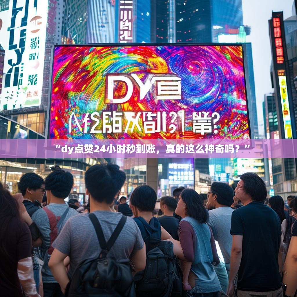 “dy点赞24小时秒到账，真的这么神奇吗？”