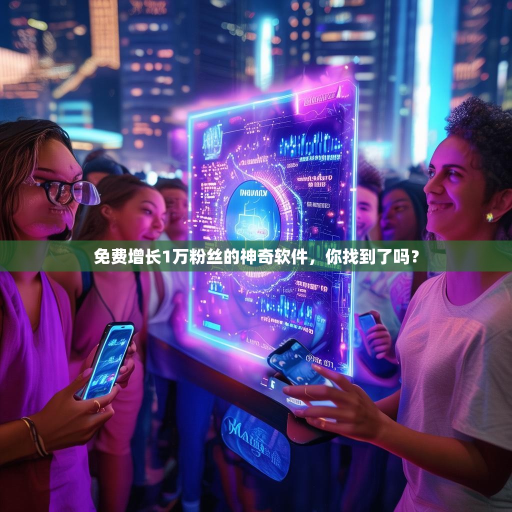 免费增长1万粉丝的神奇软件，你找到了吗？