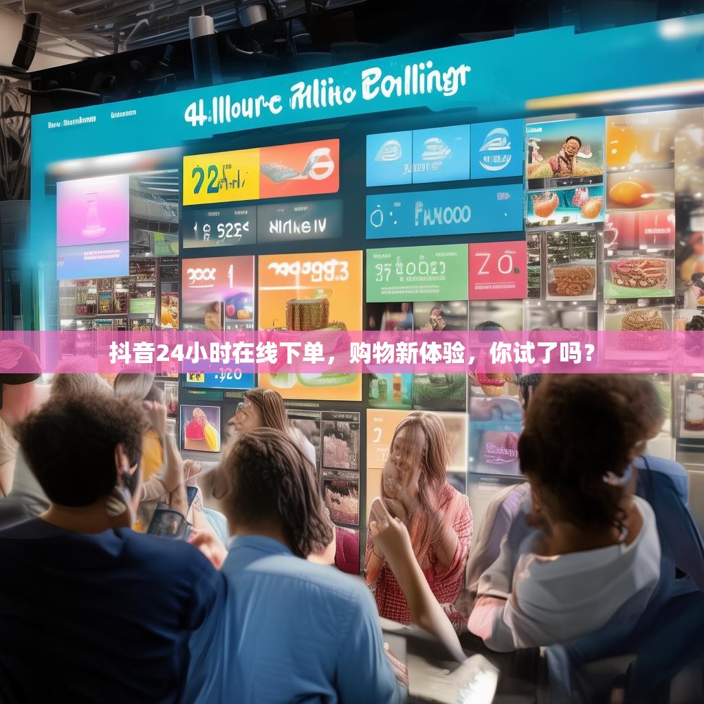 抖音24小时在线下单，购物新体验，你试了吗？