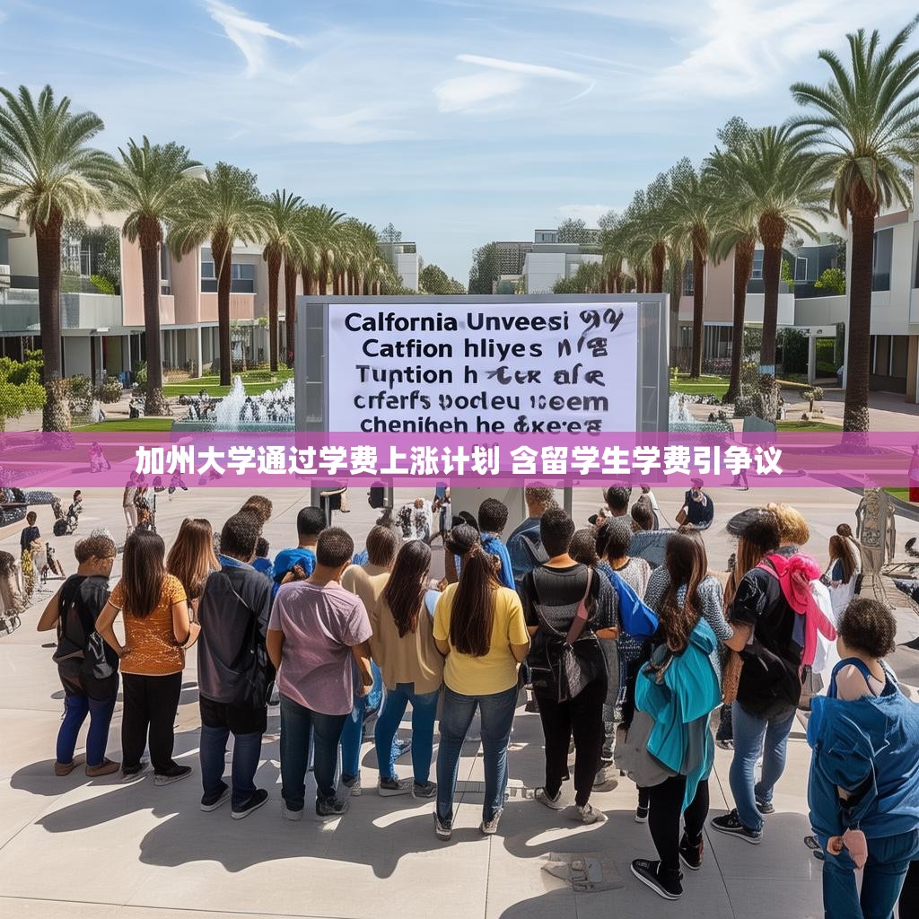加州大学通过学费上涨计划 含留学生学费引争议