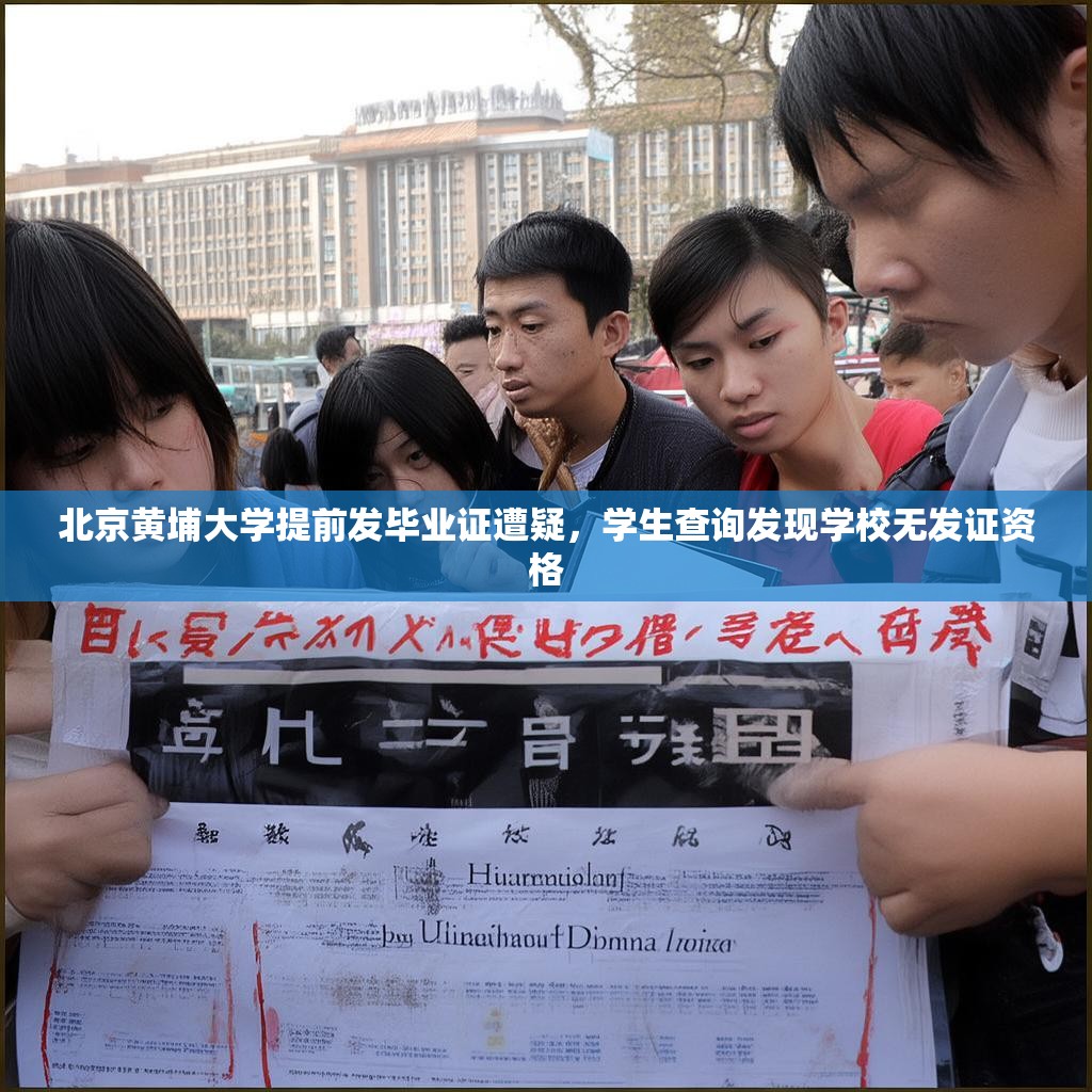 北京黄埔大学提前发毕业证遭疑，学生查询发现学校无发证资格