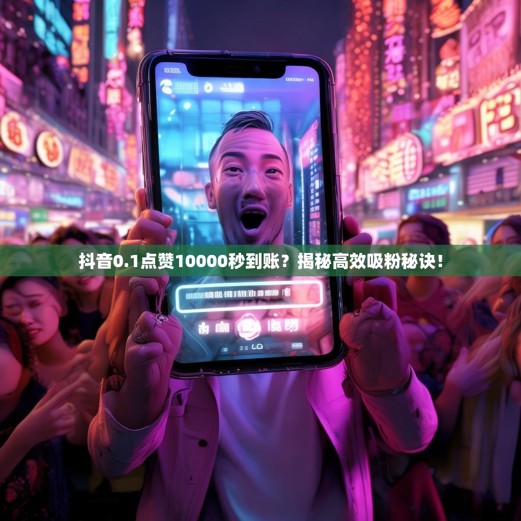抖音0.1点赞10000秒到账？揭秘高效吸粉秘诀！