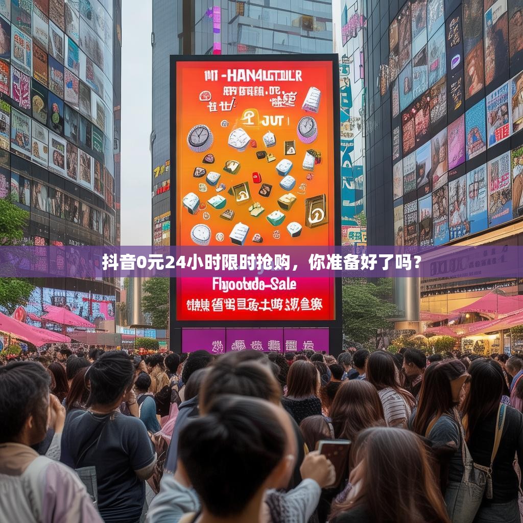 抖音0元24小时限时抢购，你准备好了吗？