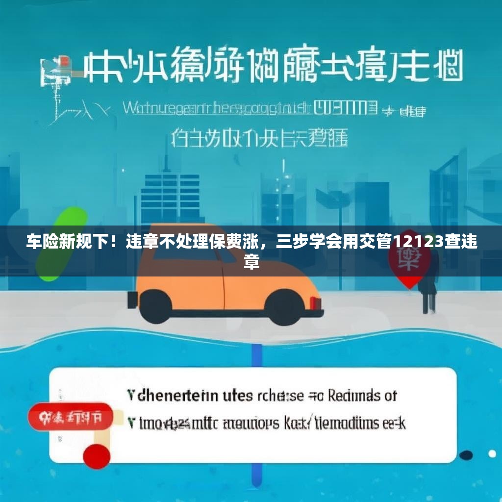 车险新规下！违章不处理保费涨，三步学会用交管12123查违章