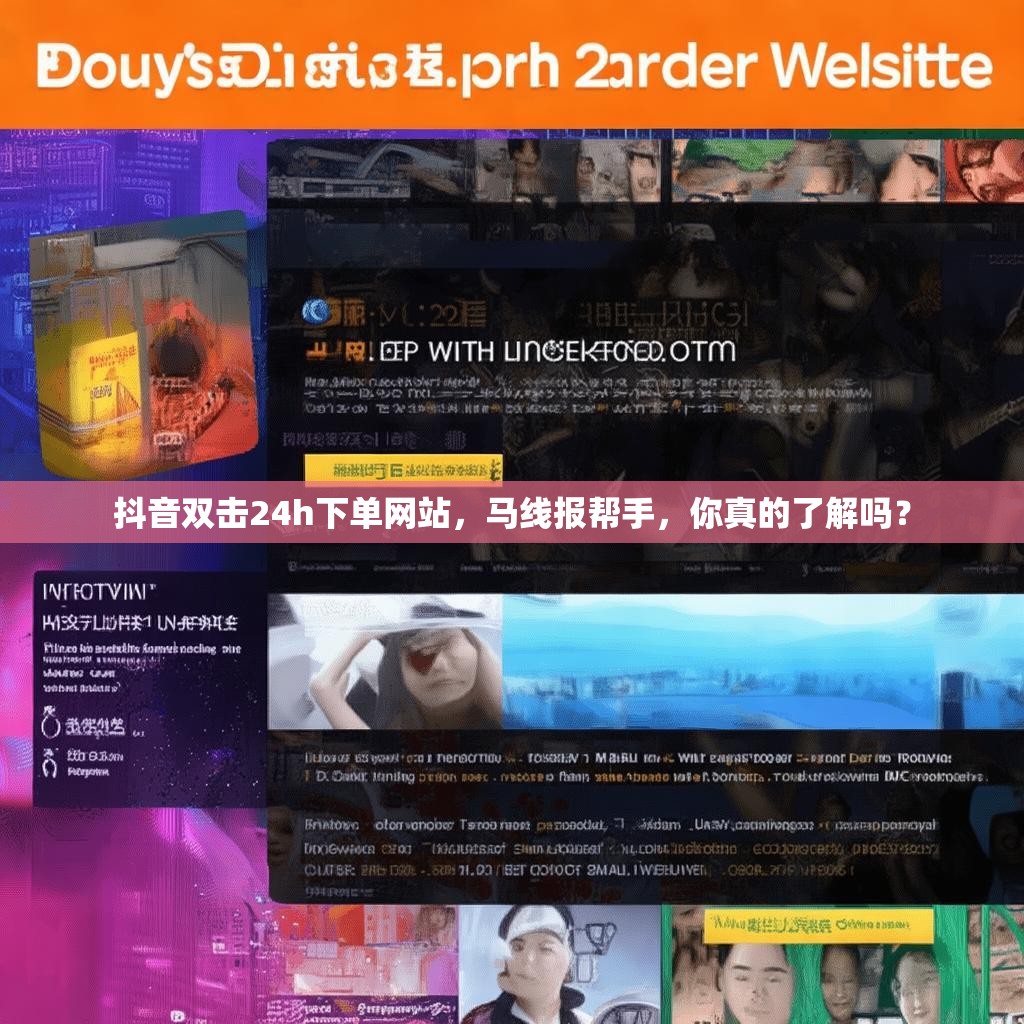 抖音双击24h下单网站，马线报帮手，你真的了解吗？