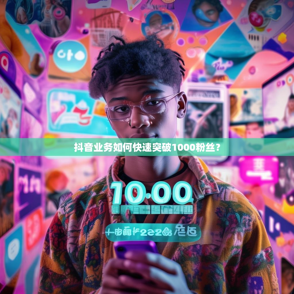 抖音业务如何快速突破1000粉丝？