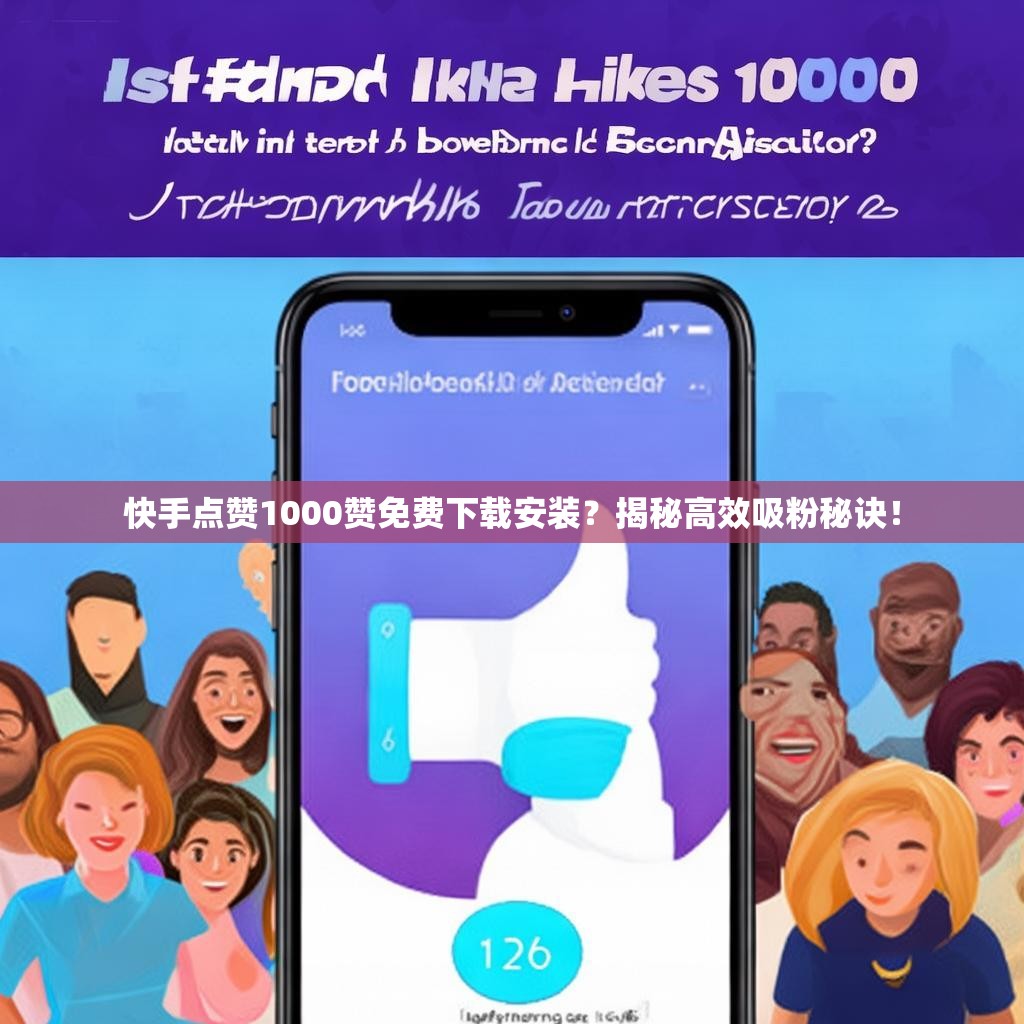 详细阅读:快手点赞1000赞免费下载安装?揭秘高效吸粉秘诀! 快手点赞1000赞免费下载安装?揭秘高效吸粉秘诀!