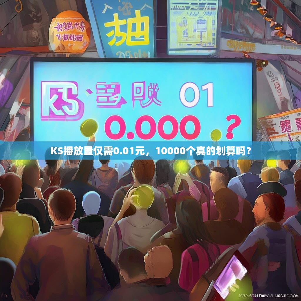 KS播放量仅需0.01元，10000个真的划算吗？