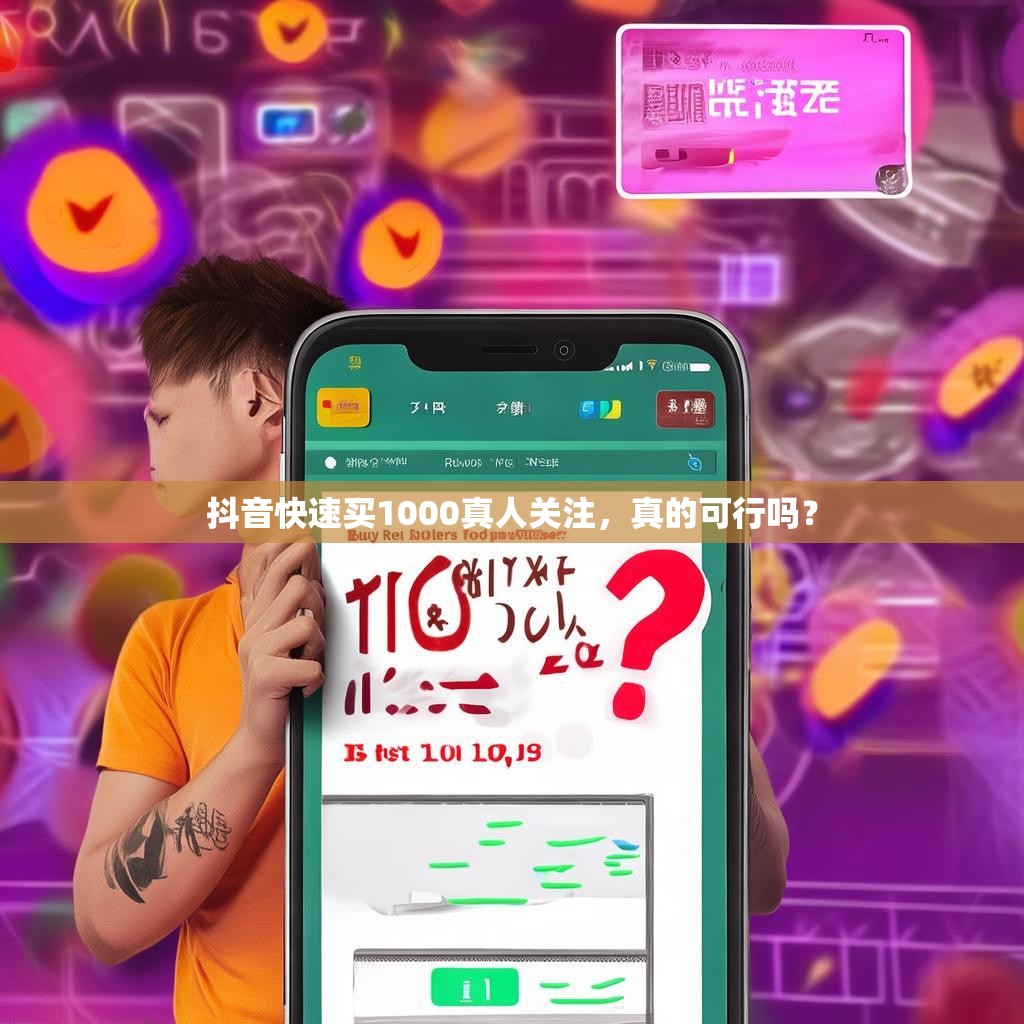 抖音快速买1000真人关注，真的可行吗？