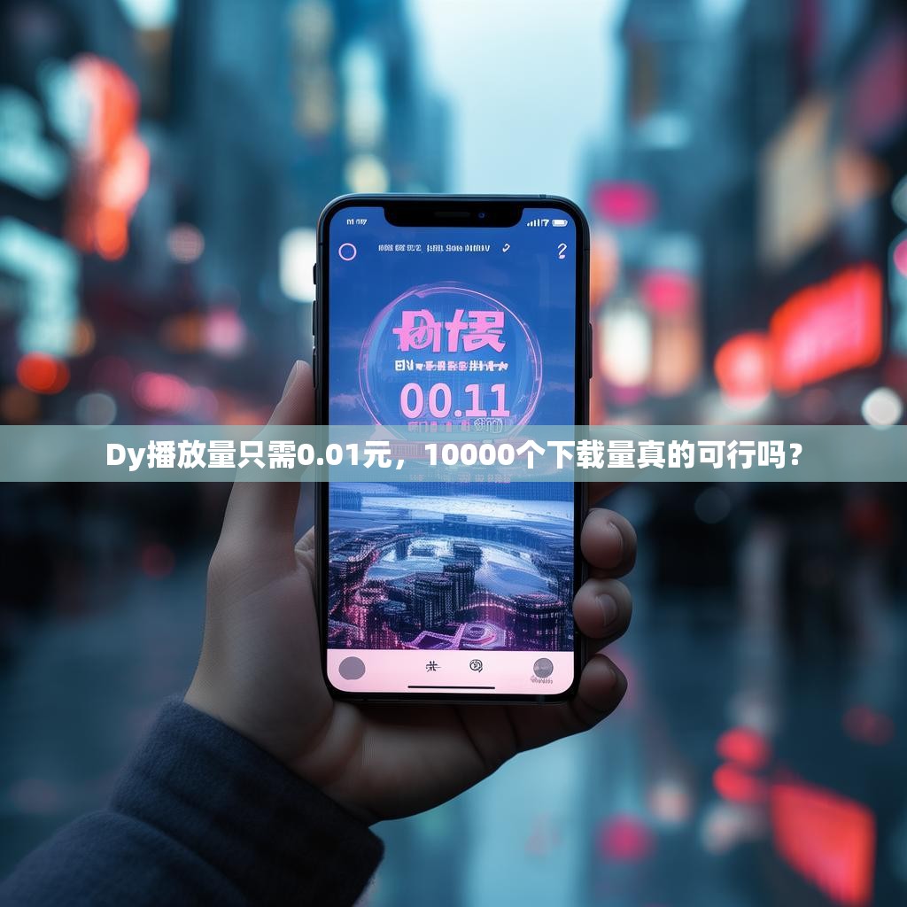 Dy播放量只需0.01元，10000个下载量真的可行吗？