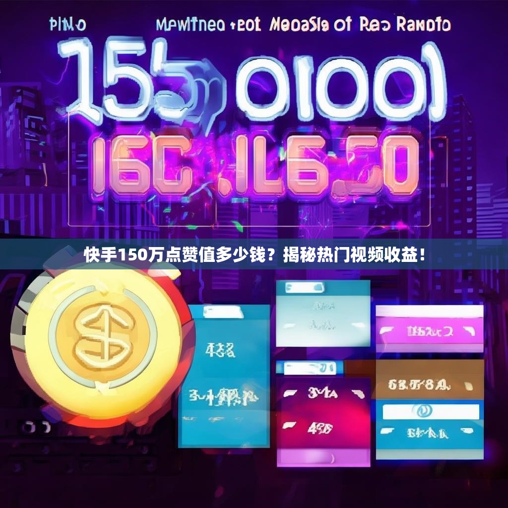 快手150万点赞值多少钱?揭秘热门视频收益!