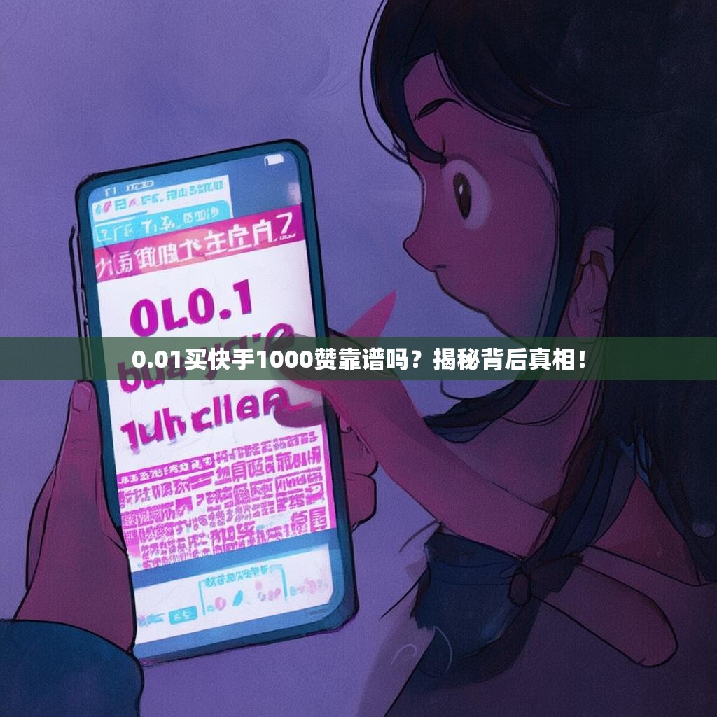 0.01买快手1000赞靠谱吗？揭秘背后真相！